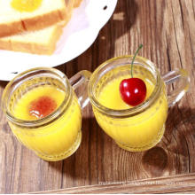 Very Cheaper Food Gread Wide Mouth Min Size Glass Dessert Pudding Jar